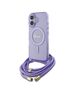 Guess Case for iPhone 16 - Guess IML Crossbody Crossbody Cord Script MagSafe (GUHMP16SHCTSGNSU) - Purple 3666339345846 έως 12 άτοκες Δόσεις