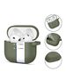 Case for APPLE AIRPODS 4 Tech-Protect Silicone Hook Olive Green 5906302370085