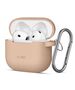 Case for APPLE AIRPODS 4 Tech-Protect Silicone Hook Caffe Latte 5906302370078