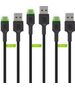 Kabel USB Green Cell USB-A - USB-C 2 m Czarny (KABGCSET03)