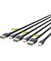 Kabel USB Green Cell USB-A - Lightning 1.2 m Czarny (KABGCSET05)