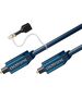 Kabel Clicktronic Toslink - Toslink 0.5m granatowy (70365)