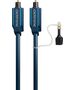 Kabel Clicktronic Toslink - Toslink 0.5m granatowy (70365)