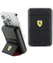 Ferrari Powerbank Wireless 15W FEPB10MSPLEK 10000 mAh with stand function black/black Metal Logo MagSafe 3666339170349