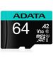 Adata MicroSDHC Memory Card 64GB - Adata (AUSDX64GUI3V30V30SA2-RA1) - Black 4710273771328 έως 12 άτοκες Δόσεις