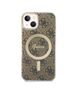 Original Case IPHONE 14 Guess Hardcase 4G Print MagSafe + Wireless Charger (GUBPP14LHJEACSP) brown 3666339102890