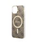 Original Case IPHONE 14 Guess Hardcase 4G Print MagSafe + Wireless Charger (GUBPP14LHJEACSP) brown 3666339102890