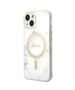 Original Case IPHONE 14 Guess Hardcase Marble MagSafe + Wireless Charger (GUBPP14SHMEACSK) white 3666339103187