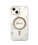 Original Case IPHONE 14 Guess Hardcase Marble MagSafe + Wireless Charger (GUBPP14SHMEACSK) white 3666339103187