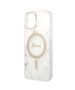 Original Case IPHONE 14 Guess Hardcase Marble MagSafe + Wireless Charger (GUBPP14SHMEACSK) white 3666339103187