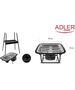 Adler AD6602 Ηλεκτρική σχάρα κήπου 2400 W 37 cm x 21 cm 483333 5908256831674