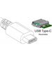 Adapter USB Techly USB-C - HDMI Biały  (020409)