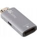 Adapter AV Lanberg Adapter Lanberg HDMI (M) -> Displayport (F) 4K srebrny