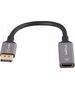 Lanberg Kabel adapter Lanberg Displayport (M) -> HDMI (F) 4K na kablu 20cm srebrny