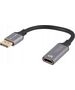 Lanberg Kabel adapter Lanberg Displayport (M) -> HDMI (F) 4K na kablu 20cm srebrny