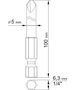 Yato Końcówki wkrętakowe Tri-Wing TW1x100mm TW3x100mm 1/4 2szt. (YT-0496) 3039597 5906083904967