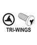 Yato Końcówki wkrętakowe Tri-Wings TW0x100mm TW1x100mm 1/4 2szt. (YT-0493) 3045943 5906083904936