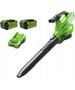 Greenworks 40V dmuchawa/odkurzacz Greenworks GD40BVIIK2x zestaw ładowarka + 2x aku 2Ah 13231999 6952909089874