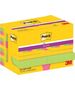 3M Post-It 622-12SS-CARN, Square, Green, Pink, Yellow, Paper, PEFC, 47.6 mm, 47.6 mm 13798036 4064035065744