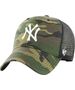 47 Brand 47 Brand MLB New York Yankees Branson Kids Cap B-CBRAN17GWP-CMF-KID Zielone One size