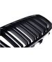 MTuning Grill sportowy podwójne żeberka Matt Black BMW 1 F20 F21 przed liftem 2011-2015