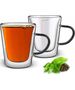 Lamart SZKLANKA LT 9120 300 ML VASO COLOR, 2 SZTUKI (TEA, LATTE, Z CZARNYM UCHWYTEM)