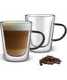 Lamart SZKLANKA LT 9120 300 ML VASO COLOR, 2 SZTUKI (TEA, LATTE, Z CZARNYM UCHWYTEM)