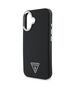 Original Case IPHONE 16 PLUS Guess Hardcase Grained Triangle MagSafe (GUHMP16MPGTSPSK) black 3666339302313