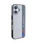 BMW BMHCP16M23HTFEG Apple iPhone 16 Plus hardcase Motorsport IML Vertical Stripe grey