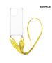 Θήκη Σιλικόνης με Strap Sonique Armor Clear Xiaomi Redmi 13 4G / Poco M6 4G Κίτρινο 5210312072267