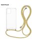 Θήκη Σιλικόνης με Κορδόνι Sonique Armor Clear Motorola Moto G13 4G / Moto G23 4G / Moto G53 5G Rainbow Κίτρινο 5210312074087