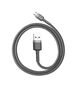 Baseus - Cafule Cable Usb For Micro 2.4A 0.5M - Gray Black 6953156280304 έως 12 άτοκες Δόσεις