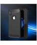 Techsuit Husa pentru iPhone X / XS - Techsuit Carbon Silicone - Black 5949419062047 έως 12 άτοκες Δόσεις