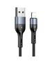 USAMS Cablu de Date USB la Lighting 2A, 1m - USAMS U55 (US-SJ448) - Black 6958444912509 έως 12 άτοκες Δόσεις