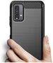 Techsuit Husa pentru Xiaomi Redmi 9T / Redmi 9 Power - Techsuit Carbon Silicone - Black 5949419044449 έως 12 άτοκες Δόσεις