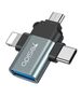 Yesido Adaptor OTG USB 3.0 la Lightning, Micro-USB, Type-C 480Mbps - Yesido (GS15) - Black 6971050264497 έως 12 άτοκες Δόσεις