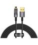 Baseus Cablu de Date USB la Lightning 2.4A, 2m - Baseus Explorer Auto Power-Off (CATS000501) - Black 6932172605773 έως 12 άτοκες Δόσεις