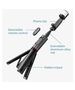 Techsuit Selfie Stick Wireless - Techsuit LED Tripod (Q12S) - Black 5949419062474 έως 12 άτοκες Δόσεις