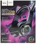 Hoco Casti Gaming Jack 3.5mm cu LED si Microfon - Hoco Cat Ears (W107)  - Black / Pink 6931474791252 έως 12 άτοκες Δόσεις