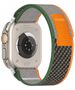 Techsuit Curea pentru Apple Watch 1/2/3/4/5/6/7/8/SE/SE 2/Ultra (42/44/45/49mm) - Techsuit Watchband (W039) - Green / Orange 5949419001855 έως 12 άτοκες Δόσεις