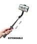 Techsuit Selfie Stick trepied, portabil - Techsuit L12 - Black 5949419000131 έως 12 άτοκες Δόσεις