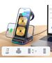 JoyRoom JoyRoom - Wireless Charging Station 3in1 (JR-WQN01) - for iPhone, Apple Watch, AirPods, 15W with Cable Type-C - Black 6956116721480 έως 12 άτοκες Δόσεις