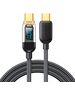 JoyRoom JoyRoom - Data Cable (S-CC100A4) - Type-C to Type-C, Digital Display, Fast Charging 100W, 480Mbps, 1.2m - Black 6956116731137 έως 12 άτοκες Δόσεις