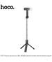 Hoco Hoco - Selfie Stick Treasure (K15) - Stable, BT 4.0, 1/4 Screw Interface, Bluetooth Remote Controller, Light, 55mAh - Black 6931474748805 έως 12 άτοκες Δόσεις