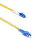 Fiber patch cable DeTech, SC-LC, UPC, Singlemode, Duplex, 3.0m, Yellow - 18327