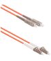 Fiber patch cable DeTech, SC-LC, UPC, Multimode, Duplex, 3.0m, Orange - 18338