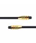 Optical audio cable DeTech, Toslink, 5.0m, Black - 18361