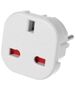 Adapter No brand BX-9625, UK to EU Schuko, 220V, High Quality, White - 17702