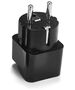 Adapter No brand WD-9, UK/US to EU Schuko, 220V, High Quality, Black - 17703