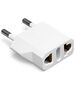 Adapter No brand, US to EU, 220V, 5 pieces, High Quality, White - 17710